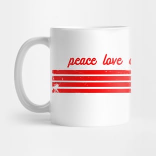 Peace Love Candy Canes Mug